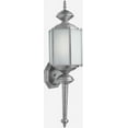thumbnail image 1 of Forte Lighting - One Light Outdoor Lantern   Olde Nickel Finish Frosted Seeded, 1 of 1