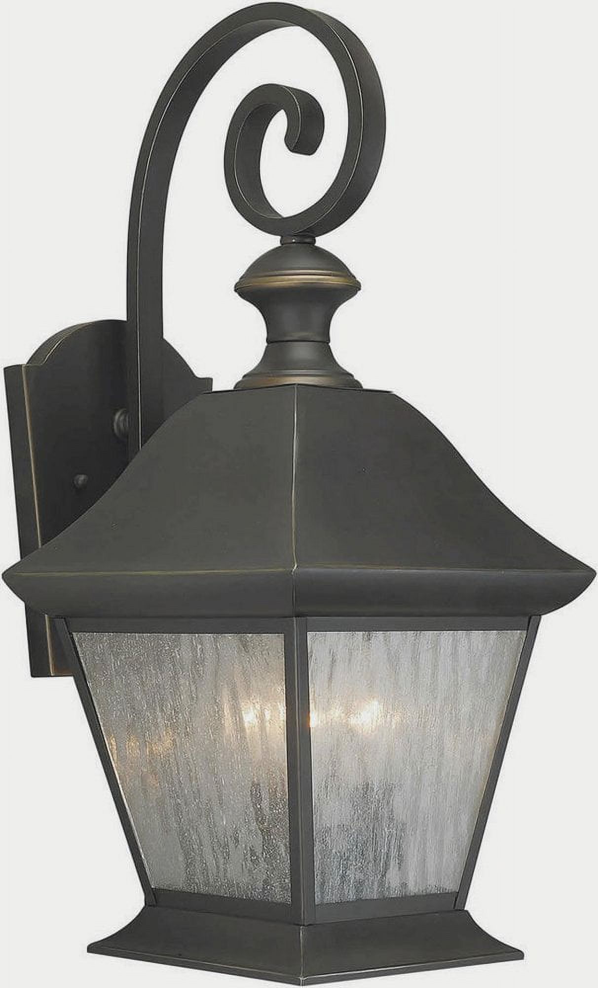 Forte Lighting - Turner - 3 Light Outdoor Wall Lantern-20.25 Inches Tall and 9 - image 1 of 2