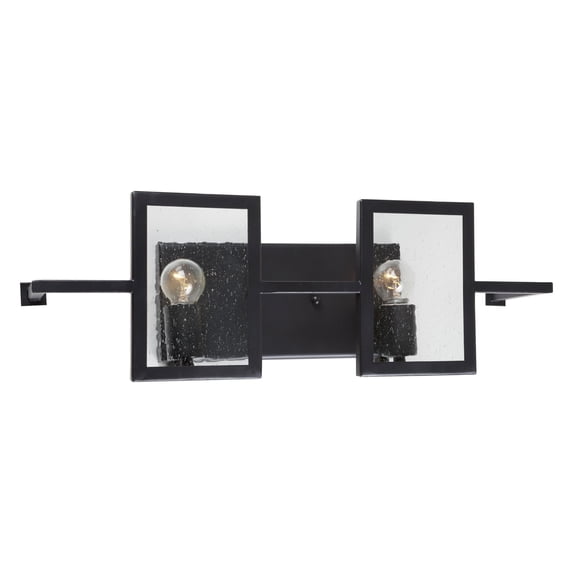 Forte Lighting - Yao - 2 Light Bath Bar-7 Inches Tall and 21 Inches Wide