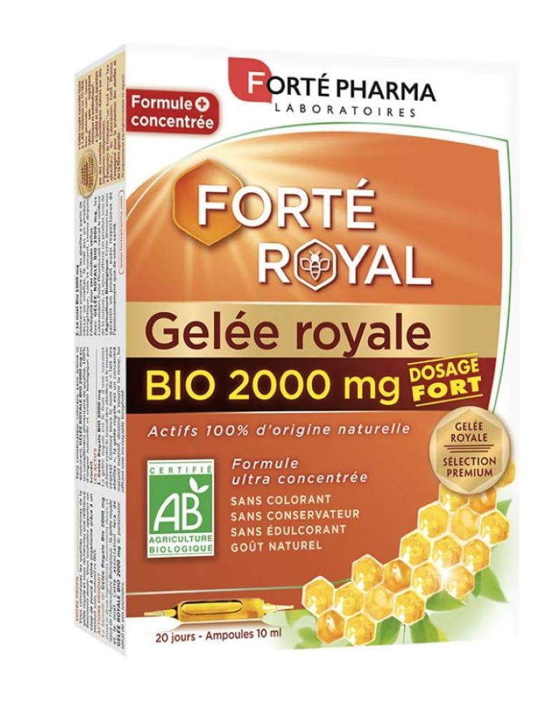 Forte Pharma Forte Organic Royal Jelly 2000mg 20 Phials