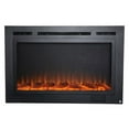 thumbnail image 1 of Forte Steel Mesh Screen Non Reflective 80048 40" Recessed Electric Fireplace, 1 of 11