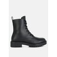 thumbnail image 1 of Forter Faux Leather Lace Up Boots, 1 of 10