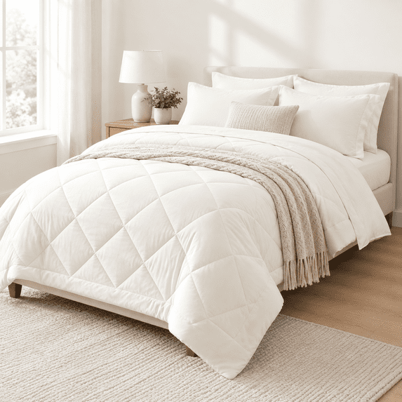 Forter Set 5 Pieces Bed In A Bag All Season Bedding Sets With 1 1 Flat ...