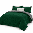Forter Set Reversible Bedding Sets Blackish Green/gray Queen - Walmart.com