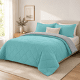 Forter Set Reversible Bedding Sets Light Blue/gray - Walmart.com