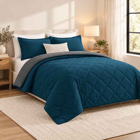 Forter Set Reversible Bedding Sets /gray California King - Walmart.com