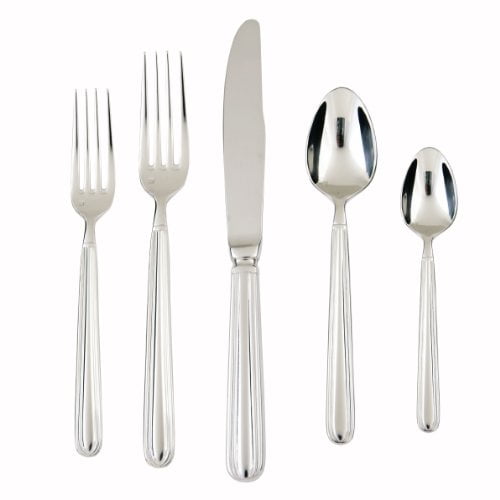 Doria 5-Piece 18/10 Stainless Steel Flatware Set