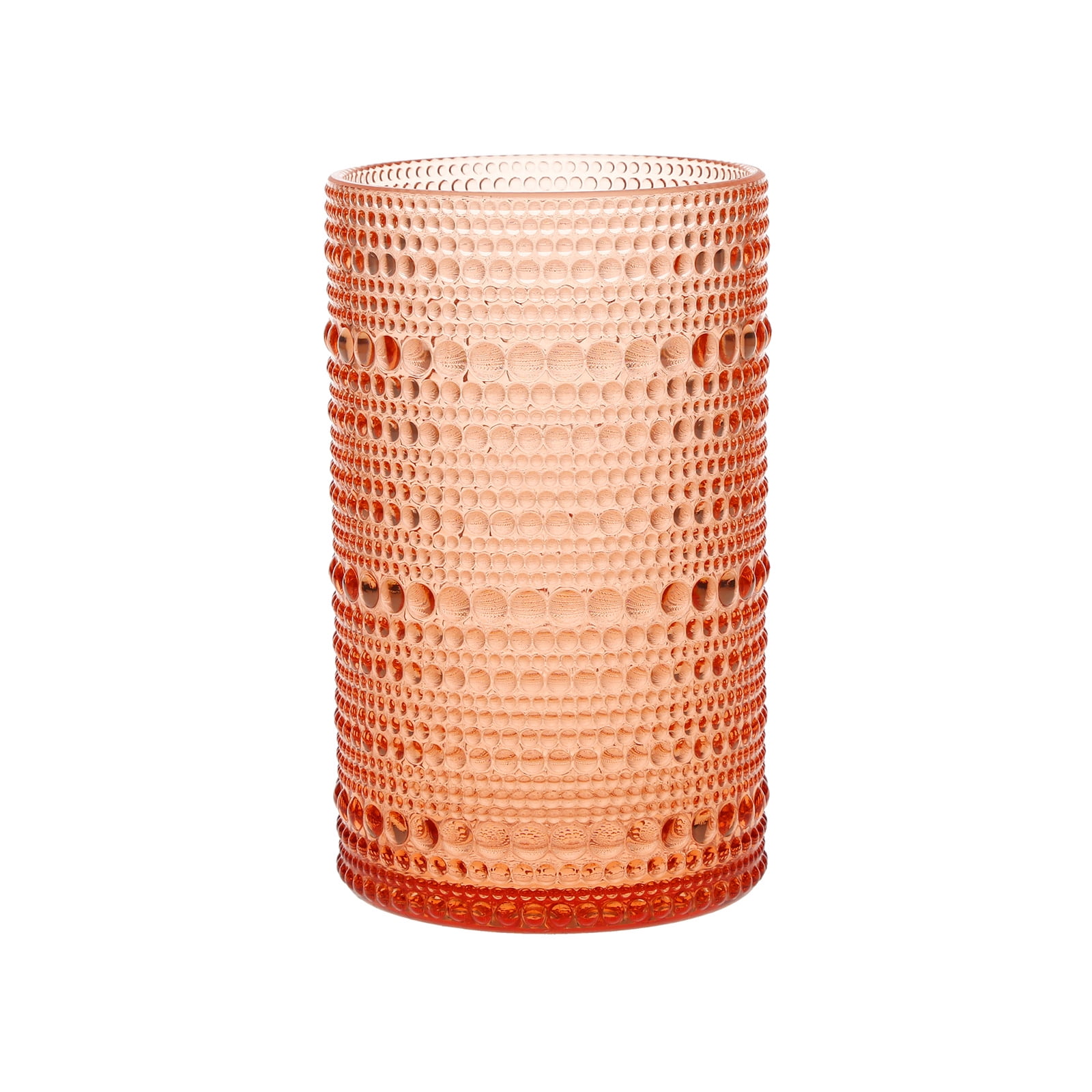 Coral Blush Beaded Acrylic Outdoor Tumblers, 4-Pack