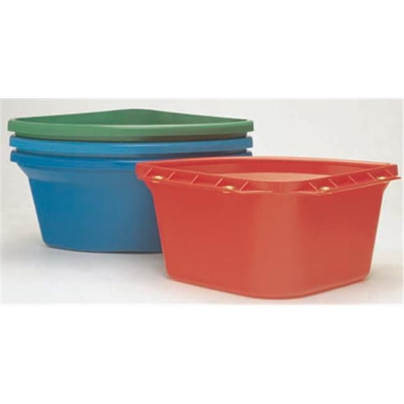 Fortex CF24 - Red 23 x 16 x 9 Inch Poly 6-Gallon Corner Feeder
