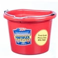 thumbnail image 1 of Fortex/Fortiflex FB108R Heavy Duty Flat Side Bucket, Rubber Polymer Alloy, Red, 1 of 3