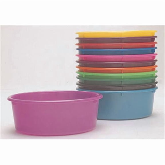 Fortex MP-5 Bright Purple Poly Mini-Pan - 5 Quart - Durable Feed Bowl - Easy to Clean