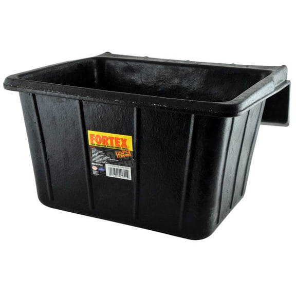 Fortex Rubber Over The Fence Feeder for Horses, 18-Quart