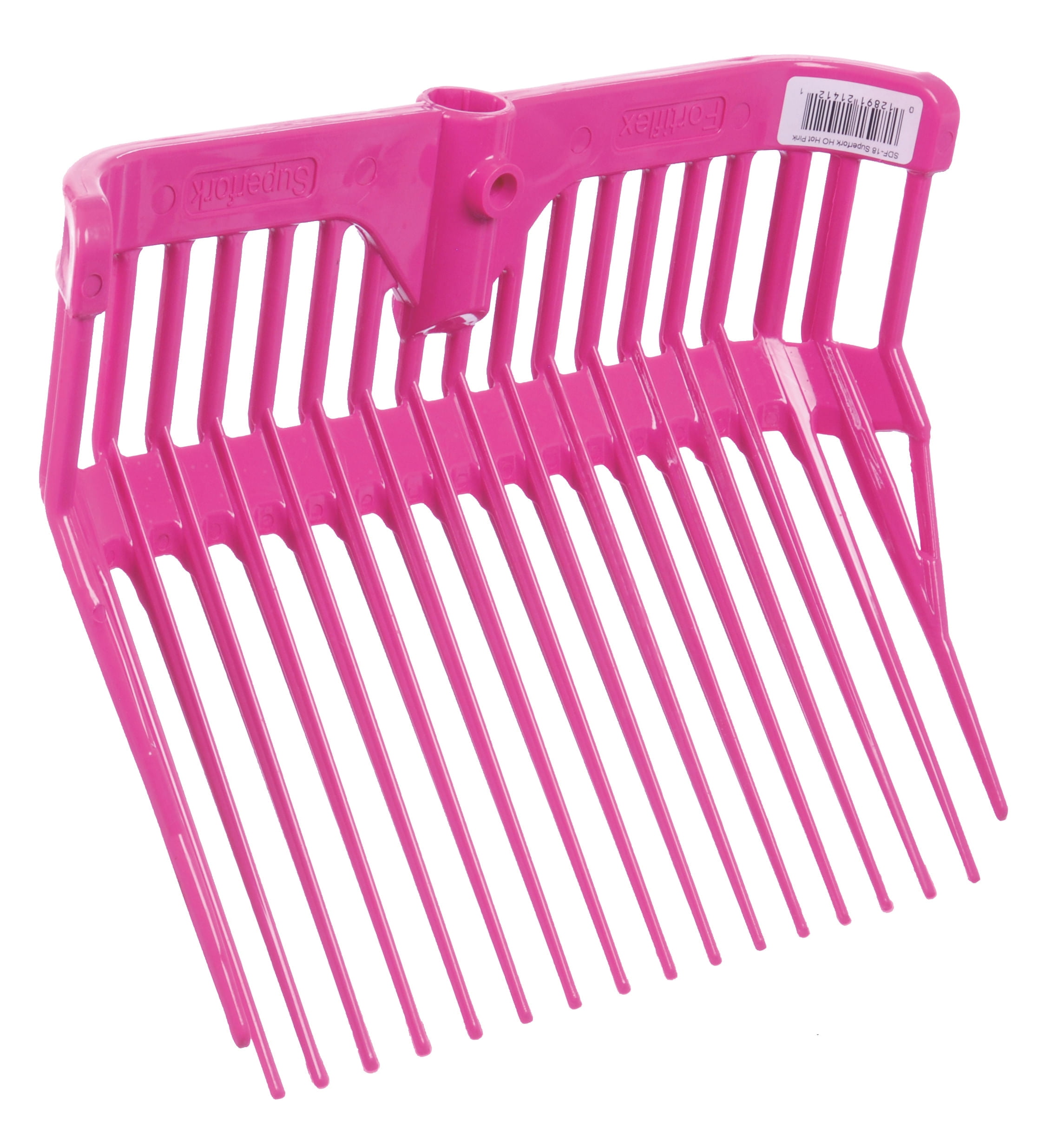 Gatsby 18-Tine Plastic Fork Head – 15" Long, No Handle – Perfect Barn Replacement