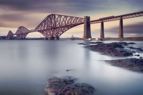 Forth Rail Bridge Canvas Art - Martin Vlasko (12 x 18)