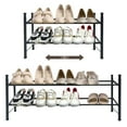 thumbnail image 1 of Forthcan 2 Tier Stackable Shoe Rack for Closet Expandable Shoe Shelf up to 12 Pairs, 1 of 5