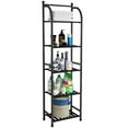 thumbnail image 1 of Forthcan 5 Tier Bathroom Slim Storage Shelving Unit for Small Space Bathroom Shelf Bathroom Towel Storage,Black, 1 of 7