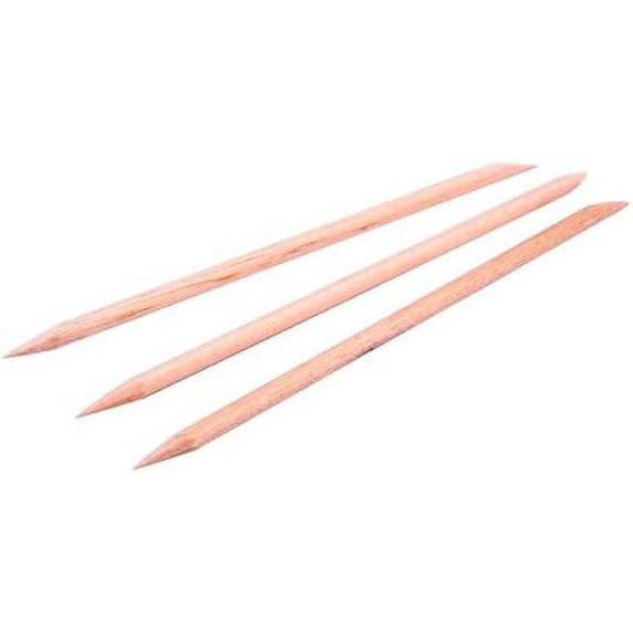 Forthery 100Pcs Nail Art Orange Wood Stick Cuticle Pusher Remover Pedicure Manicure Tool