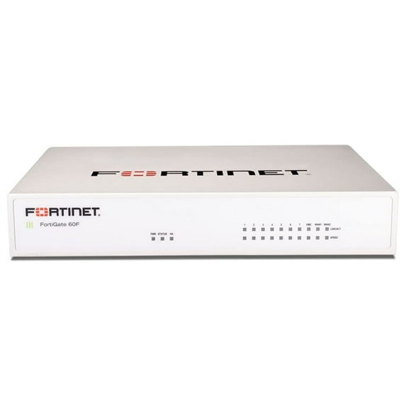 FortiGate-60F Network Security Appliance Plus 1 Year FortiGuard Unified Threat Protection (UTP) and FortiCare Premium (FG-60F-BDL-950-12)