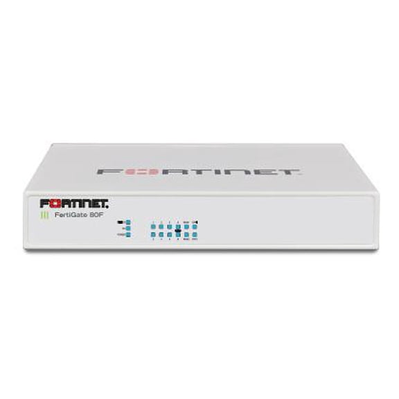 Fortinet FortiGate 80F Network Security/Firewall Appliance - 10 Port - 1000Base-T, 1000Base-X - Gigabit Ethernet - AES (256-bit), SHA-256 - 200 VPN - 10 x RJ-45 - 2 Total Expansion Slots - 1 Year 2...