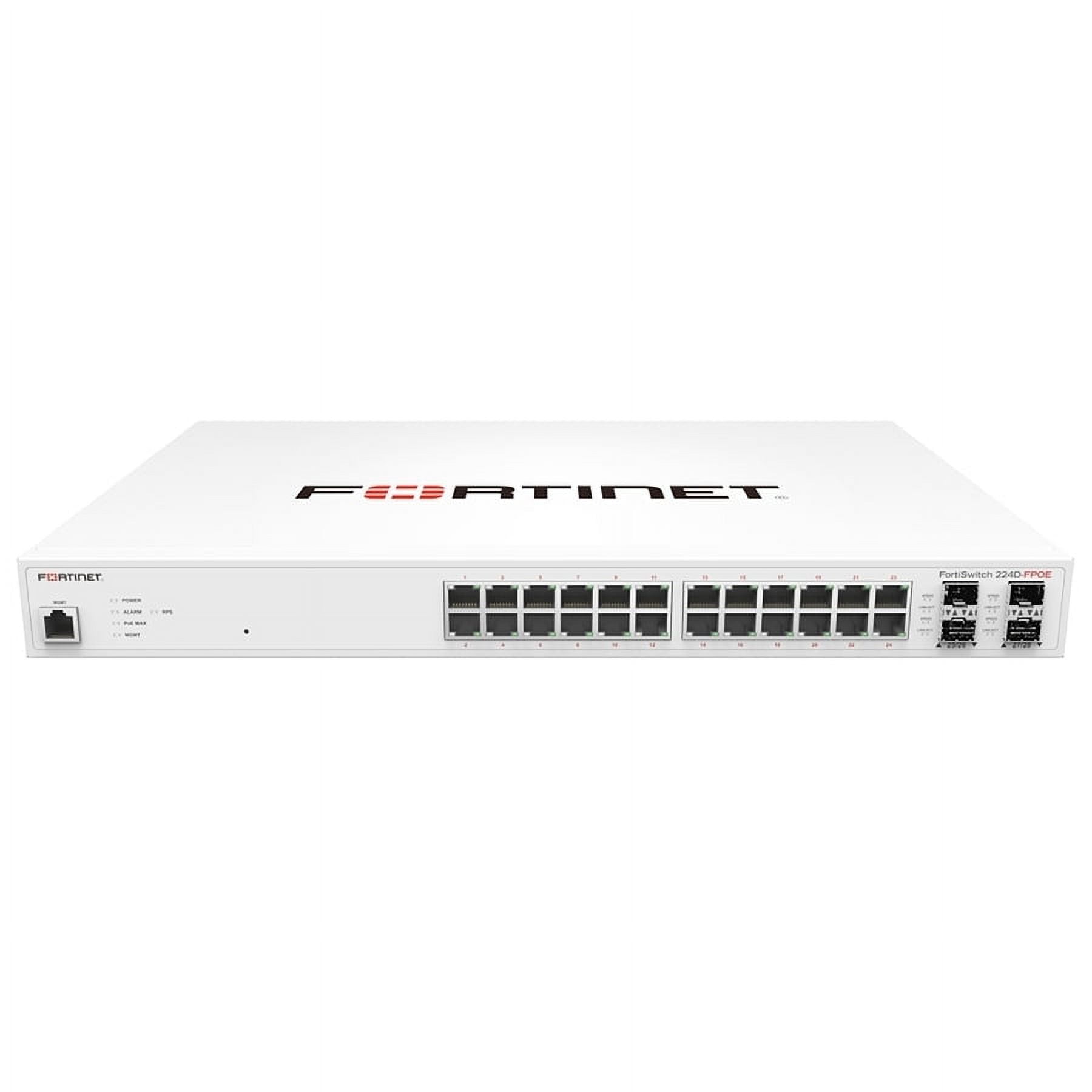 FortiSwitch 224D-FPOE 24-Port AFO Network Switch