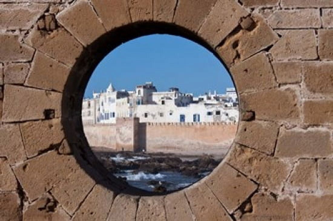 Fortified Architecture of Essaouira Morocco Canvas Art - William Sutton DanitaDelimont (34 x 23)