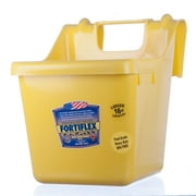 Fortiflex Hook Over Fence Feeder for Dogs/Cats and Horses, 16-Quart, Mellow Yellow