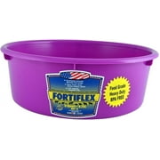 Fortiflex Mini Feed Pan for Dogs and Horses, 5-Quart, Bright Purple