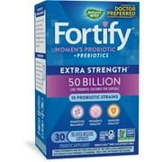 Fortify Women's Extra Strength Probiotic Capsules, 50 Billion Live Probiotics, 30 Count
