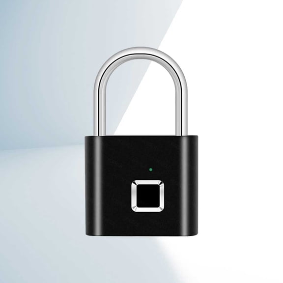 Fingerprint Padlock: 0.5s Unlock | Zinc Alloy Waterproof Safety Lock | USB Rechargeable for Gate/Locker/Suitcase - Portable Keyless Security for Travelers/Homeowners