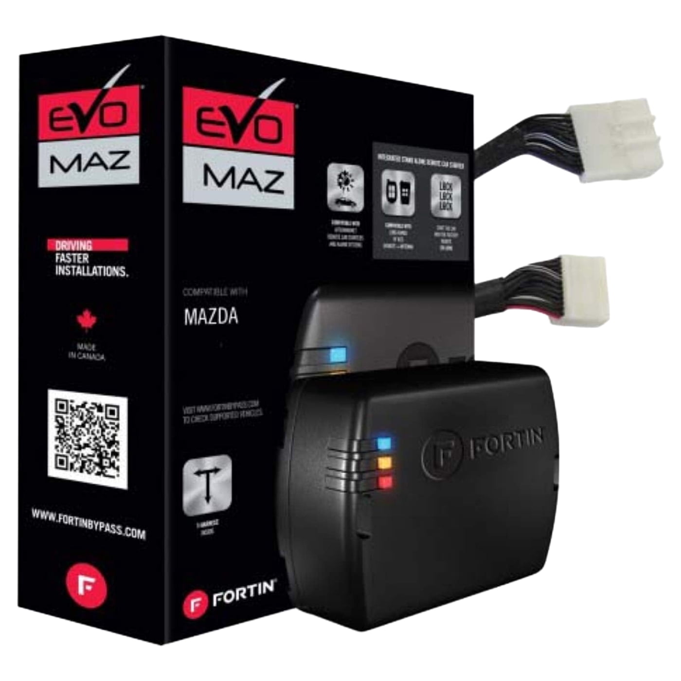 Fortin Remote Start Module & T-Harness Combo for 2013+ Mazda Push-To ...