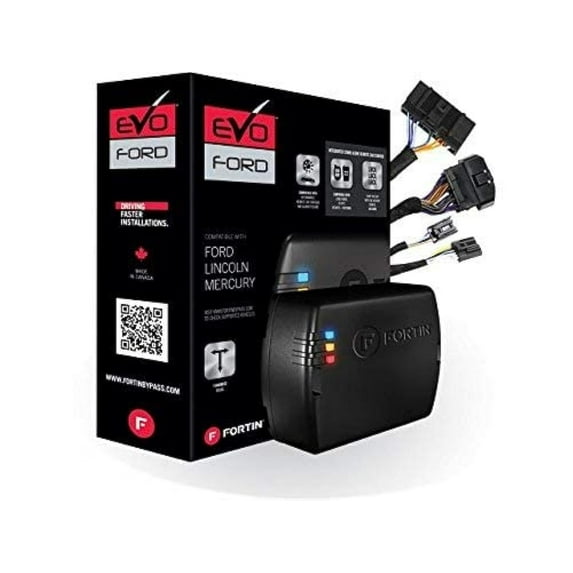 Fortin Remote Start Module & T-Harness Combo for 2007-up Ford Lincoln & Mazda standard key Vehicle