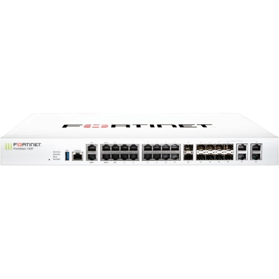 Fortinet FortiGate 101F Network Security/Firewall Appliance - 22 Port - 10GBase-X, 1000Base-T, 1000Base-X - 10 Gigabit Ethernet - AES (256-bit), SHA-256 - 500 VPN - 21 x RJ-45 - 10 Total Expansion ...