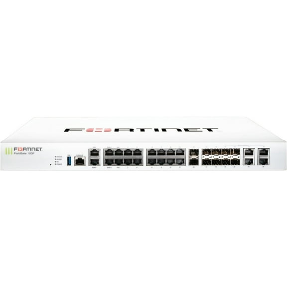 Fortinet FortiGate FG-101F Network Security/Firewall Appliance - 22 Port - 10GBase-X, 1000Base-T, 1000Base-X - 10 Gigabit Ethernet - AES (256-bit), SHA-256 - 500 VPN - 21 x RJ-45 - 10 Total Expansi...