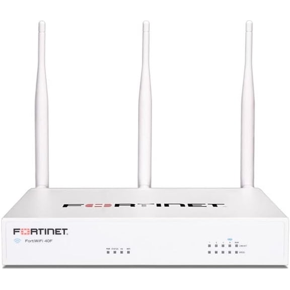 Fortinet FortiWifi FWF-40F Network Security/Firewall Appliance - 5 Port - 10/100/1000Base-T - Gigabit Ethernet - Wireless LAN IEEE 802.11ac - AES (256-bit), SHA-256 - 200 VPN - 5 x RJ-45 - 50 Hz, 6...