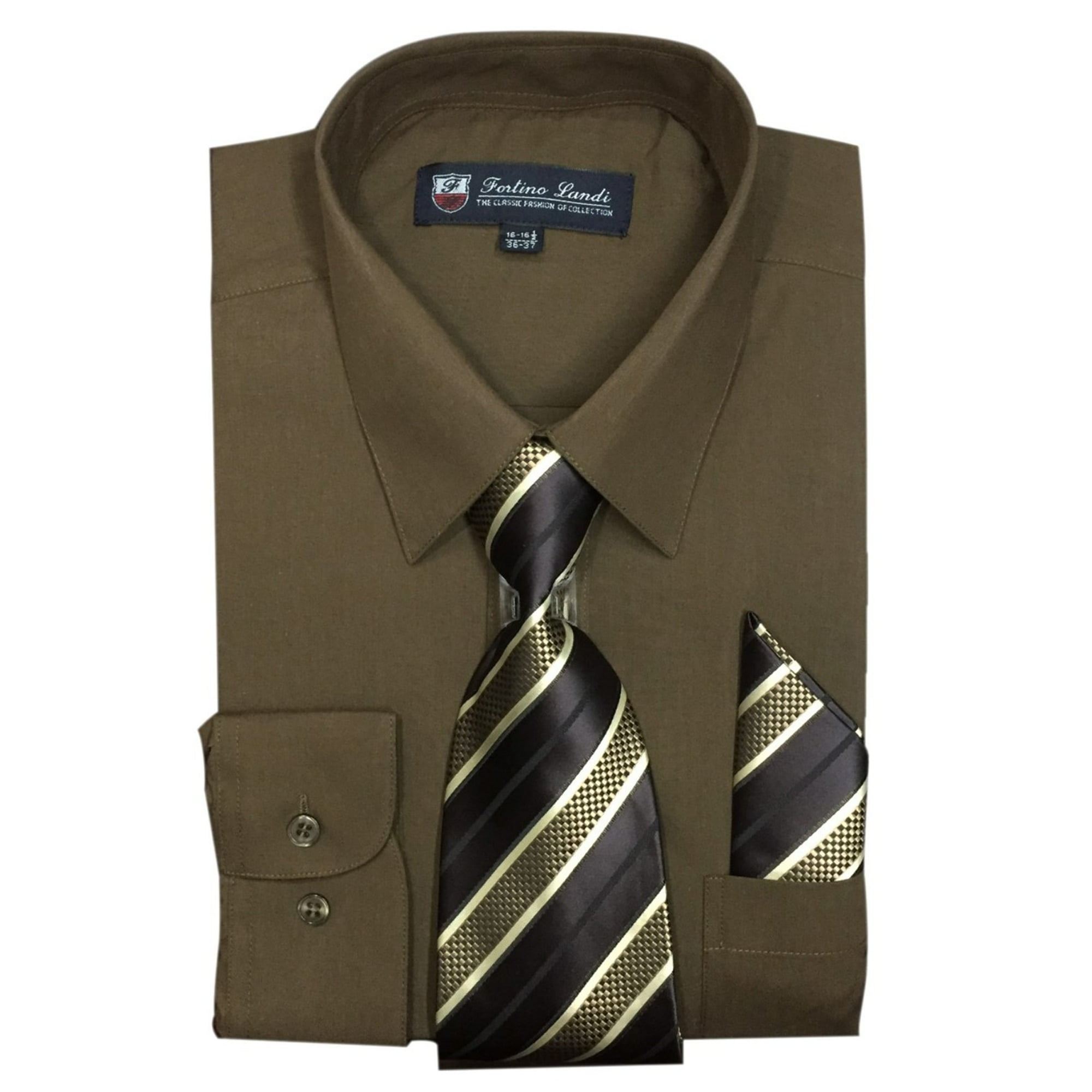 mens long sleeve dress shirt with tie