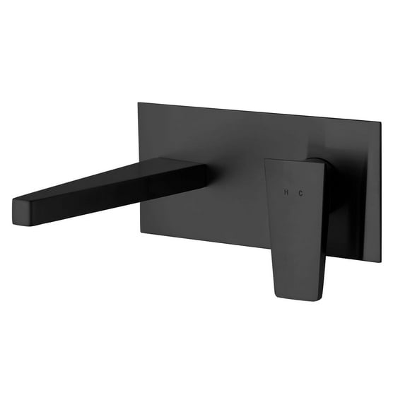 Fortis 942080C Abruzzo 1.2 GPM Wall Mounted Centerset Bathroom Faucet - Black