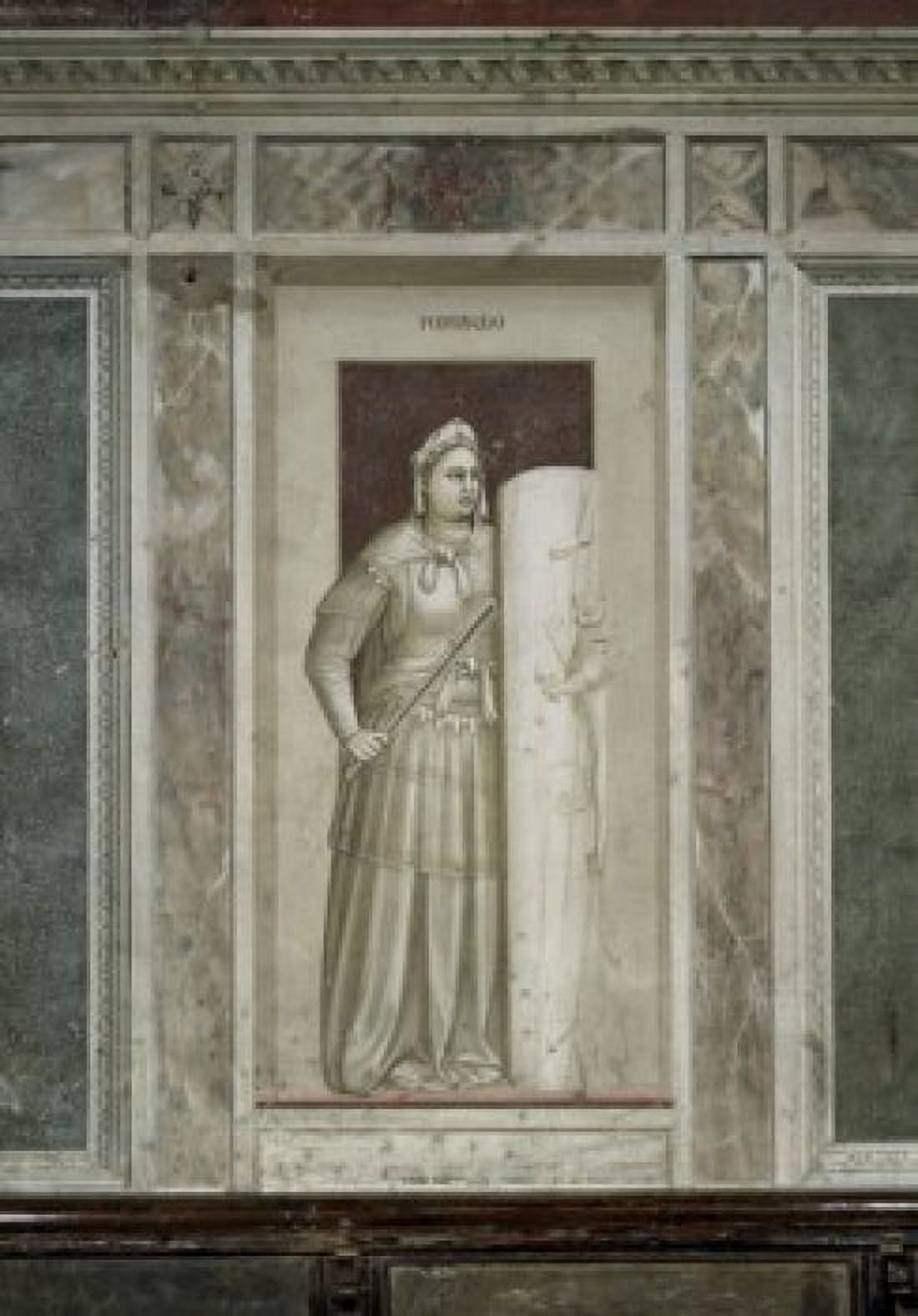 Fortitude 1303-1305 Giotto (ca 1266-1337 Italian) Fresco Capella degli Scrovegni Padua Italy Canvas Art - Giotto di Bondone (24 x 36)