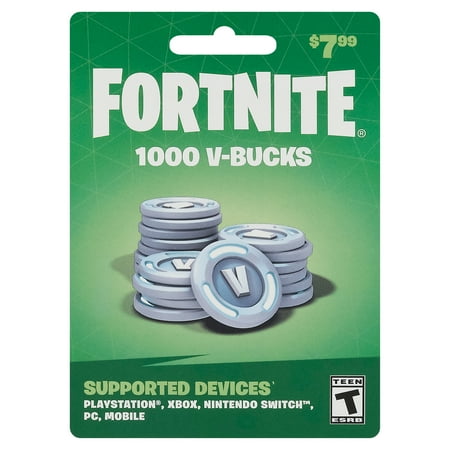 Fortnite 1,000 V-Bucks, $7.99 Physical Card, Gearbox