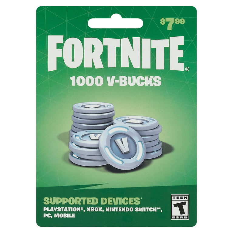 Fortnite 1000 V-Bucks Card (US) 10 USD Tarjeta con 1000 paVos