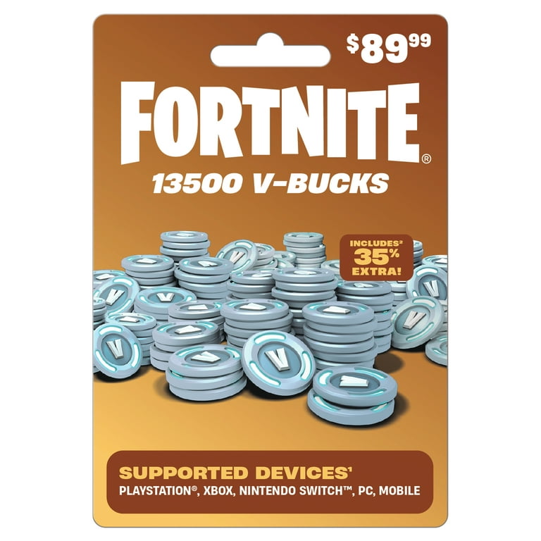 Fortnite 13500 V Bucks eGift Card Digital
