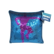 Fortnite 16” x 16” Best Mates Multicolor Sequin Polyester Decorative Pillow, Reversible