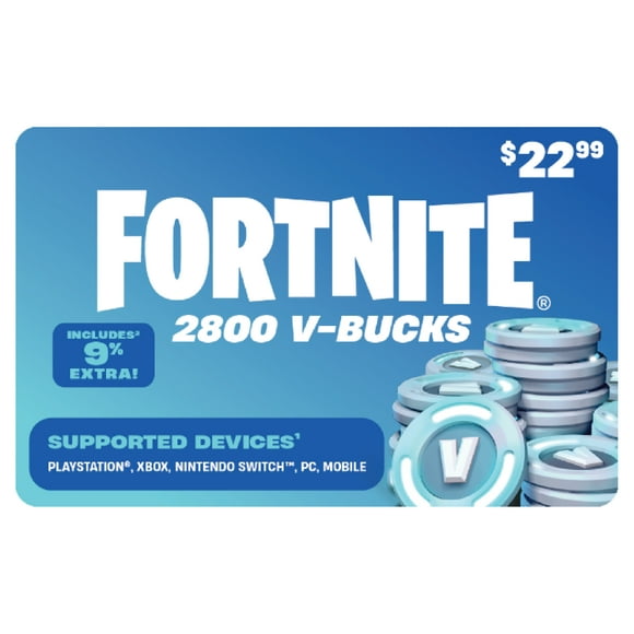 Fortnite 2800 V-Bucks Gift Card [Physical]