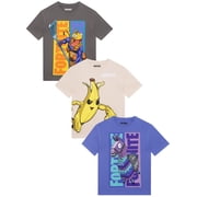 Fortnite 3 Pack T-shirts Size 6-14
