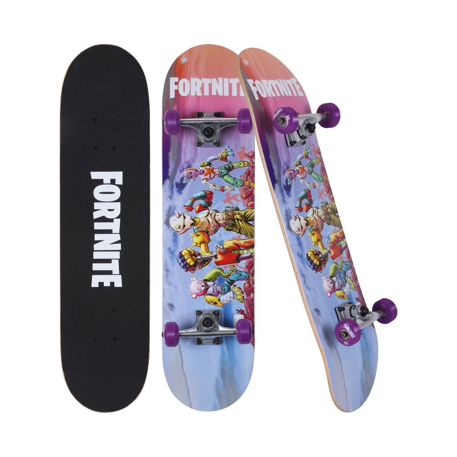 Fortnite 31" Popsicle Complete Skateboard, Loading Screen, Kids Ages 6