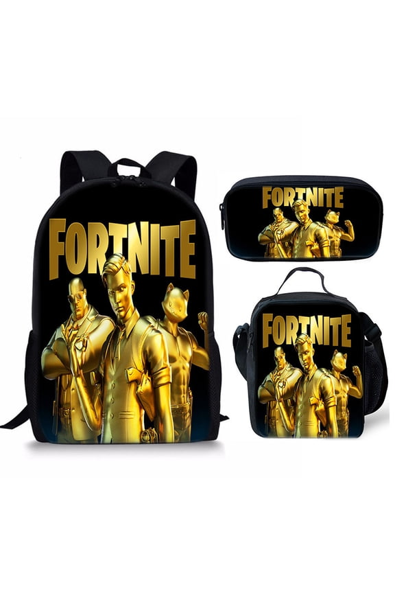 Fortnite Backpack Bold Logo Large Capacity Gaming Travel Bookbag Lightweight Student Teen Back to School Supplies