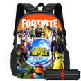 thumbnail image 1 of Fortnite Backpack Character Creative Print Knapsack Unisex Fashion School Bag Lightweight Daily Bag Travel Bag, 1 of 5