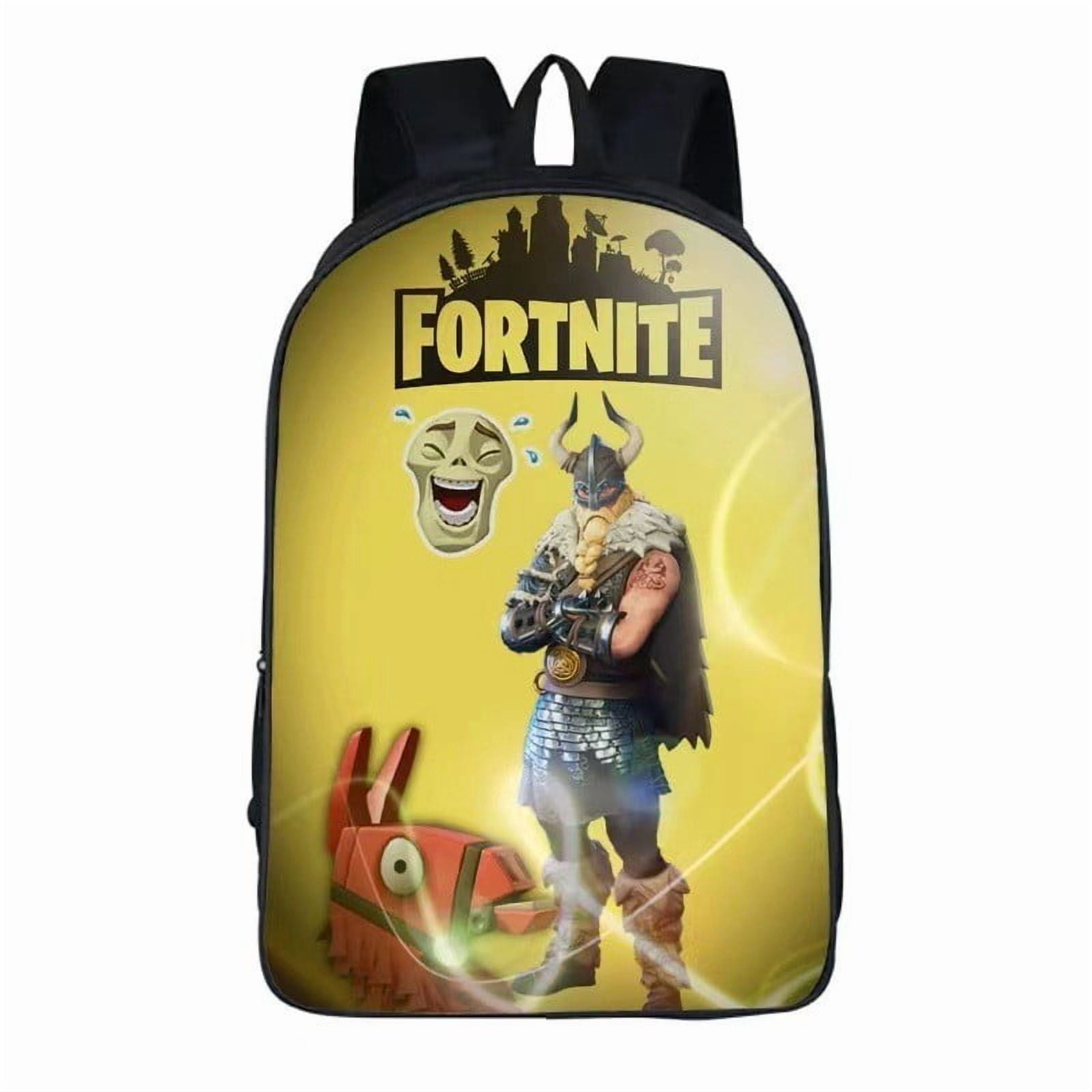 Fortnite Backpack| Gamer Black Rucksack | Green Creeper Zombie Skeleton ...