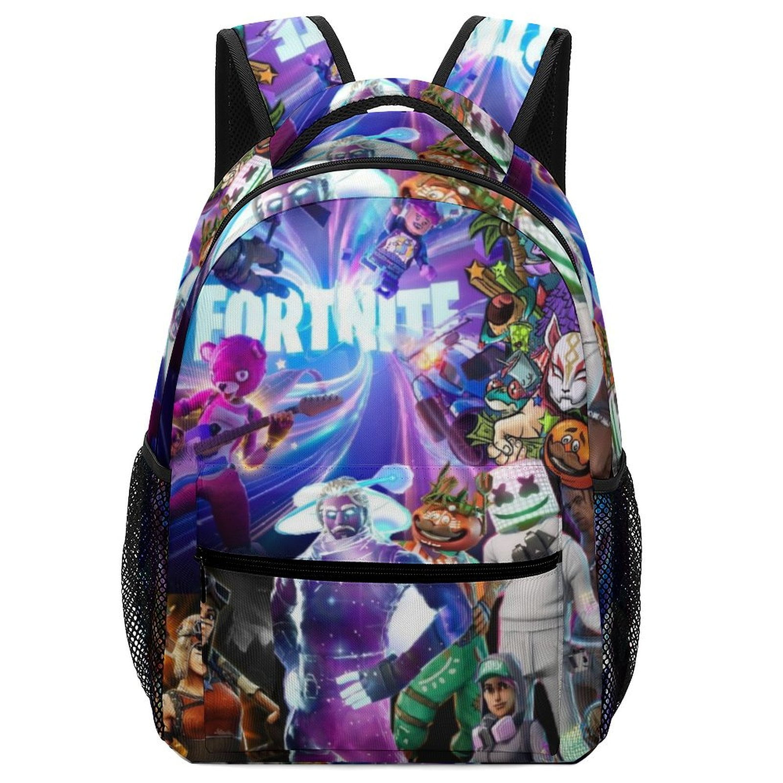 KNLYPSF Fortnite Backpack, Lightweight Durable Laptop Bag 3D Printed Daypack with Multiple Pockets, Stylish Shoulders Backpack