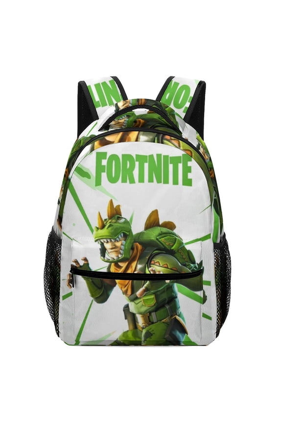 Fortnite Backpack, Lightweight Durable Laptop Bag 3D Printed Daypack with Multiple Pockets, Stylish Shoulders Backpack