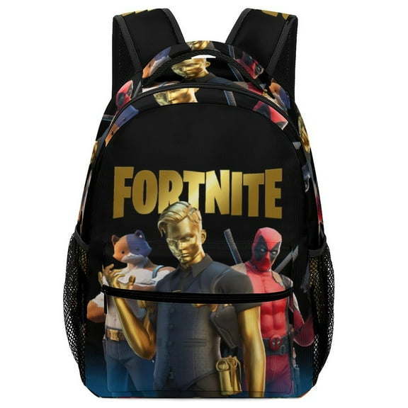 Fortnite Backpack, Lightweight Durable Laptop Bag 3D Printed Daypack with Multiple Pockets, Stylish Shoulders Backpack